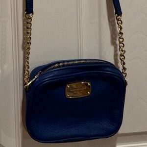 Elegant Blue MK Crossbody Bag
